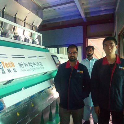 Machine de triage de couleur riz au Pakistan